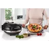 Ariete 917 Pizzaofen - Pizza in 4 Minuten - Refraktärsteinplatte mit Antihaftbeschichtung - Max. Temperatur 400 °C - 1200 Watt - Timer 30' - Schwarz