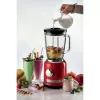 Ariete Moderna Roter Mixer mit Glaskrug, Tischmixer, 1,5 L, Pulsfunktion, Eiscrushen, 1000 W, Rot