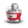Ariete 643 Eismaschine Party Time, Eismaschine, 12 W, 1,5 L Kapazität, herausnehmbarer Behälter mit Doppelisolierung, Zubereitungszeit 30 Minuten, Deckel zum Hinzufügen von Zutaten, Rot