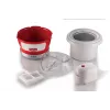 Ariete 643 Eismaschine Party Time, Eismaschine, 12 W, 1,5 L Kapazität, herausnehmbarer Behälter mit Doppelisolierung, Zubereitungszeit 30 Minuten, Deckel zum Hinzufügen von Zutaten, Rot