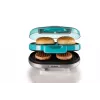 Ariete 205 Hamburger Maker Party Time, Hamburger-Maschine, 1200 W, Doppelte Antihaft-Platten, 2 Fächer, Leicht zu reinigen, blau
