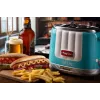 Ariete 206 Hot-Dog-Maker Party Time, 650 W, Blau, Hot-Dog-Toaster, Hellblau, 2 Stk., 650 W, 160 mm, 270 mm