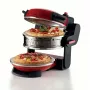 Ariete 927 Pizzeria, Doppel-Pizzaofen, 2 Pizzen in 4 Minuten, 2300 W, 2 feuerfeste Steine, 2 Thermostate, Durchmesser 32 cm, 5 Garstufen, 2 Paddel aus Edelstahl, Rot