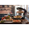 Ariete 927 Pizzeria , Doppelpizzaofen, 2 Pizzen in 4 Minuten, 2300 W, 2 feuerfeste Steine, 2 Thermostate, Durchmesser 32 cm, 5 Garstufen, 2 Pizzaschaufeln aus Edelstahl, Rot