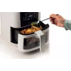 Ariete 4626 Airy Fryer 6L, Heißluftfritteuse, 1300 W, 6 l Fassungsvermögen, 2,5 kg Garraumkapazität, 8 voreingestellte Programme, Temperatur bis 200 °C, transparenter Korb für Kochkontrolle, Schwarz