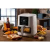 Ariete 4626 Airy Fryer 6L, Heißluftfritteuse, 1300 W, 6 l Fassungsvermögen, 2,5 kg Garraumkapazität, 8 voreingestellte Programme, Temperatur bis 200 °C, transparenter Korb für Kochkontrolle, Schwarz