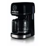 Ariete 1396 Moderna Filterkaffeemaschine, American Coffee, 15 Tassen Kapazität, Heizplatte, LCD-Anzeige, herausnehmbare und waschbare Filter, Schwarz