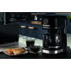 Ariete 1396 Moderna Filterkaffeemaschine, American Coffee, 15 Tassen Kapazität, Heizplatte, LCD-Anzeige, herausnehmbare und waschbare Filter, Schwarz