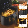 Ariete 4633, Heißluftfritteuse 4L, 1400W, Fassungsvermögen 4L, 9 Programme, Shake und Grill Funktion, Temperatur bis 200°C, Schwarz