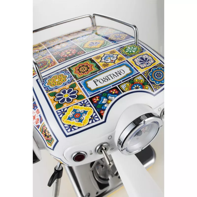 Ariete 1389 Positano Kaffeemaschine, 850 W, Tankkapazität 0,9 l, 1 oder 2 Tassen Filter, Abtropfschale, Milchaufschäumer