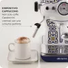Ariete 1389 Capri Kaffeemaschine, 850 W, Tankinhalt 0,9 l, Filter für 1 oder 2 Tassen, Abtropfschale, Milchaufschäumer