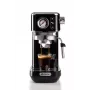 Ariete 1381 Kaffeemaschine mit Manometer, geeignet für Kaffeepulver und ESE-Pads, 1300 W, 1,1 l Wassertank, 15 bar Druck, Filter für ½ Tasse, Cappuccino-Düse, Schwarz