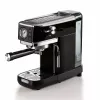 Ariete 1381 Kaffeemaschine mit Manometer, geeignet für Kaffeepulver und ESE-Pads, 1300 W, 1,1 l Wassertank, 15 bar Druck, Filter für ½ Tasse, Cappuccino-Düse, Schwarz