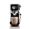 Ariete 1381 Kaffeemaschine mit Manometer, geeignet für Kaffeepulver und ESE-Pads, 1300 W, 1,1 l Wassertank, 15 bar Druck, Filter für ½ Tasse, Cappuccino-Düse, Schwarz