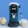 Ariete 1399 Espresso-Kaffeemaschine, für Kaffeepulver und ESE-Pads, 1300 W, 1,1 l Fassungsvermögen, 15 bar Druck, 1, 2 Tassen und ESE-Pad-Filter, Cappuccino, Weiß
