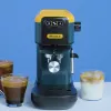 Ariete 1399 Espresso-Kaffeemaschine, für Pulver und ESE-Pads, 1300 W, 1,1 l Fassungsvermögen, 15 bar Druck, 1, 2 Tassen und ESE-Pad-Filter, Cappuccino, Gelb