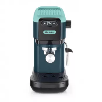Ariete 1399 Espresso-Kaffeemaschine, für Pulver und ESE-Pads, 1300 W, 1,1 l Fassungsvermögen, 15 bar Druck, 1, 2 Tassen und ESE-Pad-Filter, Cappuccino, Grün