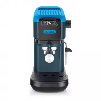 Ariete 1399 Espresso-Kaffeemaschine, für Kaffeepulver und ESE-Pads, 1300 W, 1,1 l Fassungsvermögen, 15 bar Druck, Filter für 1, 2 Tassen und ESE-Pads, Cappuccino, Blau