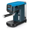 Ariete 1399 Espresso-Kaffeemaschine, für Kaffeepulver und ESE-Pads, 1300 W, 1,1 l Fassungsvermögen, 15 bar Druck, Filter für 1, 2 Tassen und ESE-Pads, Cappuccino, Blau