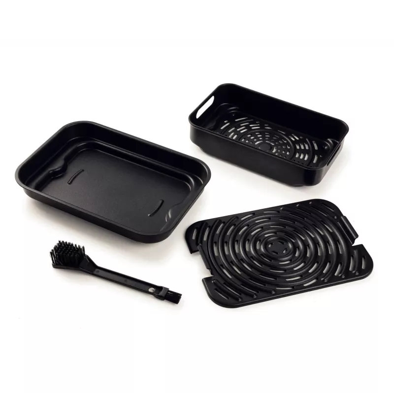 Ariete 4635 Air Fryer Grill, Heißluftfritteuse und Grill, Steakgrill, 1700 W, Kapazität 8 l, Frittieren und Grillen, 8 Garfunktionen, Timer, Schwarz