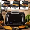 Ariete 4635 Air Fryer Grill, Heißluftfritteuse und Grill, Steakgrill, 1700 W, Kapazität 8 l, Frittieren und Grillen, 8 Garfunktionen, Timer, Schwarz