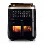 Ariete 4636 Heißluftfritteuse mit Dampffunktion + Grill, 1700W, Dörrfunktion, 10 Garfunktionen, Transparenter Korb, Timer, Schwarz