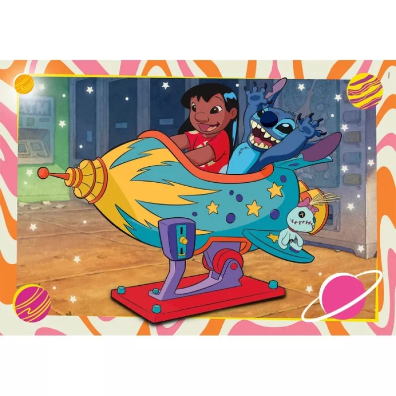 Clementoni Supercolor Puzzle 2x60 Teile, Stitch (24822)