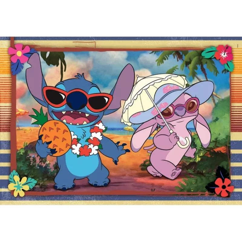 Clementoni Supercolor Puzzle 2x60 Teile, Stitch (24822)