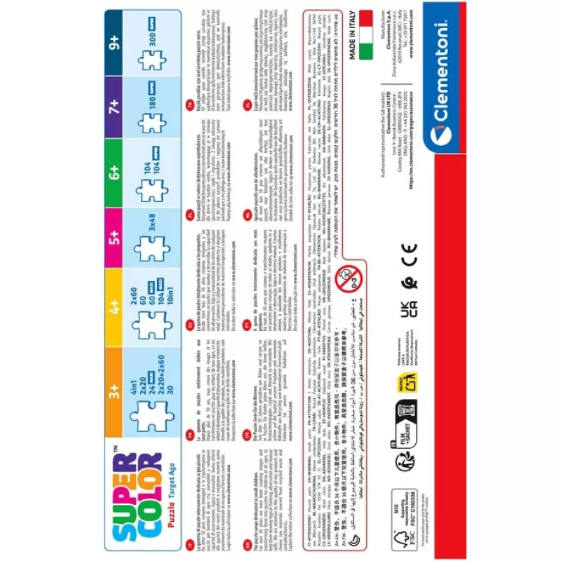 Clementoni Supercolor 25038 Puzzle 104 Teile Cartoons