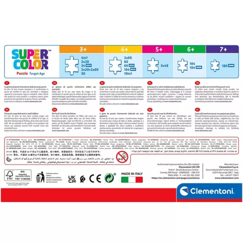 Clementoni Supercolor Batwheels Puzzle 48 Stck. Comics