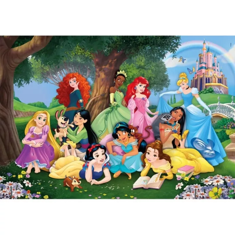 Clementoni Supercolor Disney Princess Puzzle 104 Stk. Cartoons