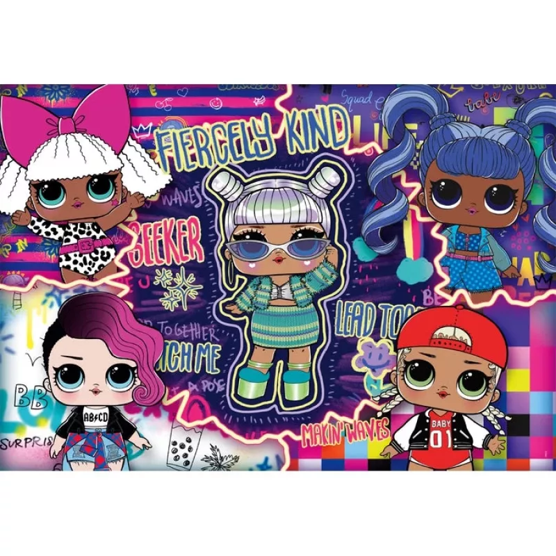 Clementoni Supercolor LOL Puzzle 104 Stück Cartoons
