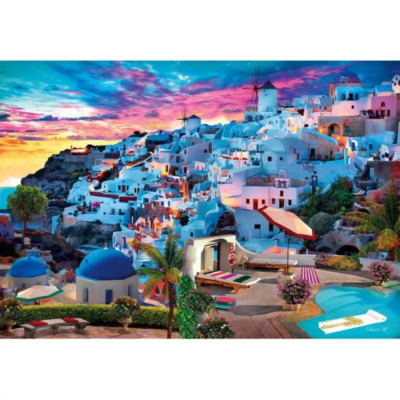 Clementoni High Quality Collection Griechenland Ansicht Puzzle 500 Stk. Landschaft