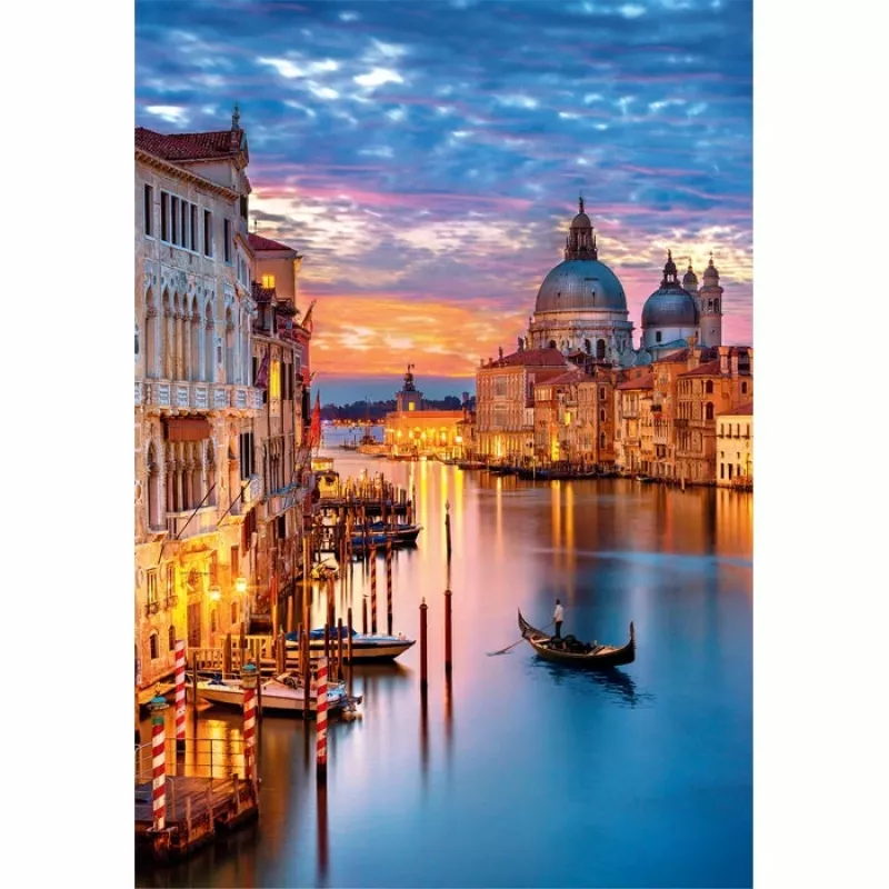 Clementoni High Quality Collection Beleuchtetes Venedig Puzzle 500 Stück Landschaft