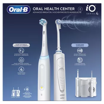 Oral-B iO4 & OxyJet Mundpflegecenter, weiß