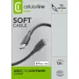 Cellularline Soft-Kabel 120 cm – USB-C auf Lightning, Soft-Touch-Kabel