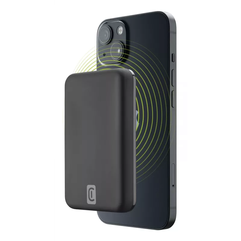 Cellularline Wireless power bank MAG 5000 Tragbarer Ladegerät kompatibel mit dem MagSafe-System