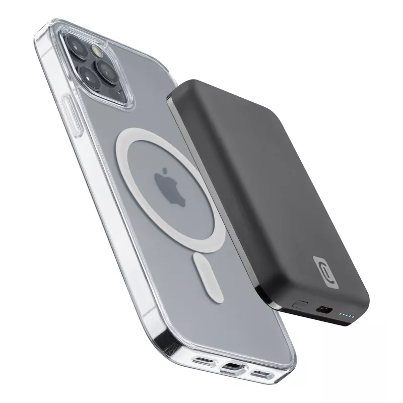 Cellularline Wireless power bank MAG 5000 Tragbarer Ladegerät kompatibel mit dem MagSafe-System