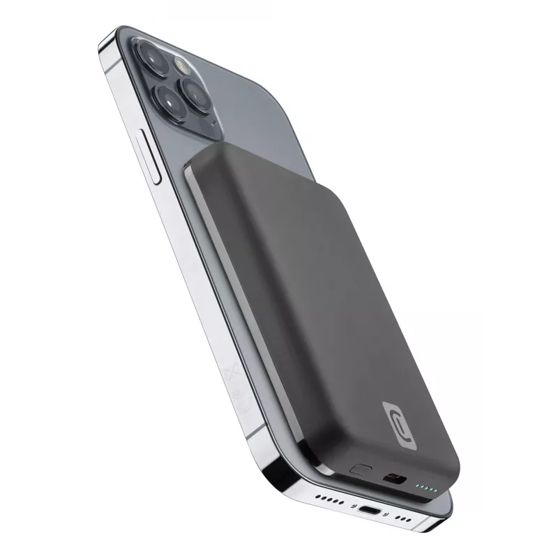 Cellularline Wireless power bank MAG 5000 Tragbarer Ladegerät kompatibel mit dem MagSafe-System