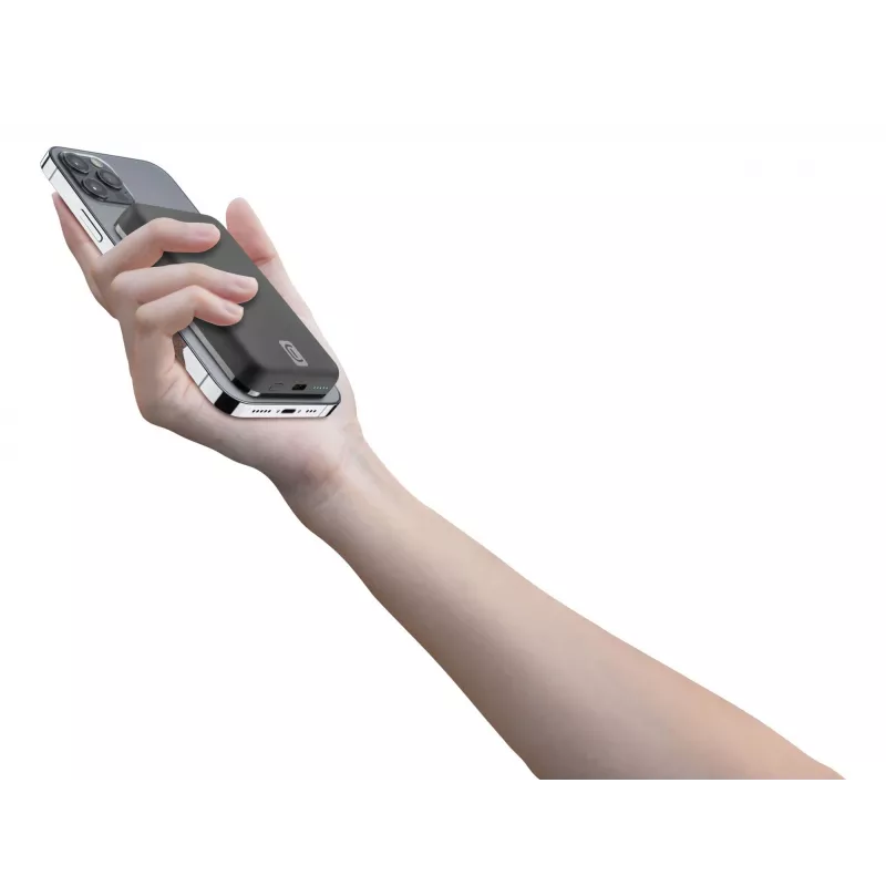 Cellularline Wireless power bank MAG 5000 Tragbarer Ladegerät kompatibel mit dem MagSafe-System