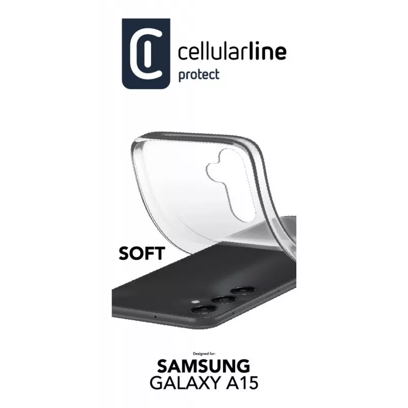 Cellularline Soft - Galaxy A15 Weichgummihülle, Hülle, Samsung, A15 5G, 16,5 cm (6,5 inch), Transparent