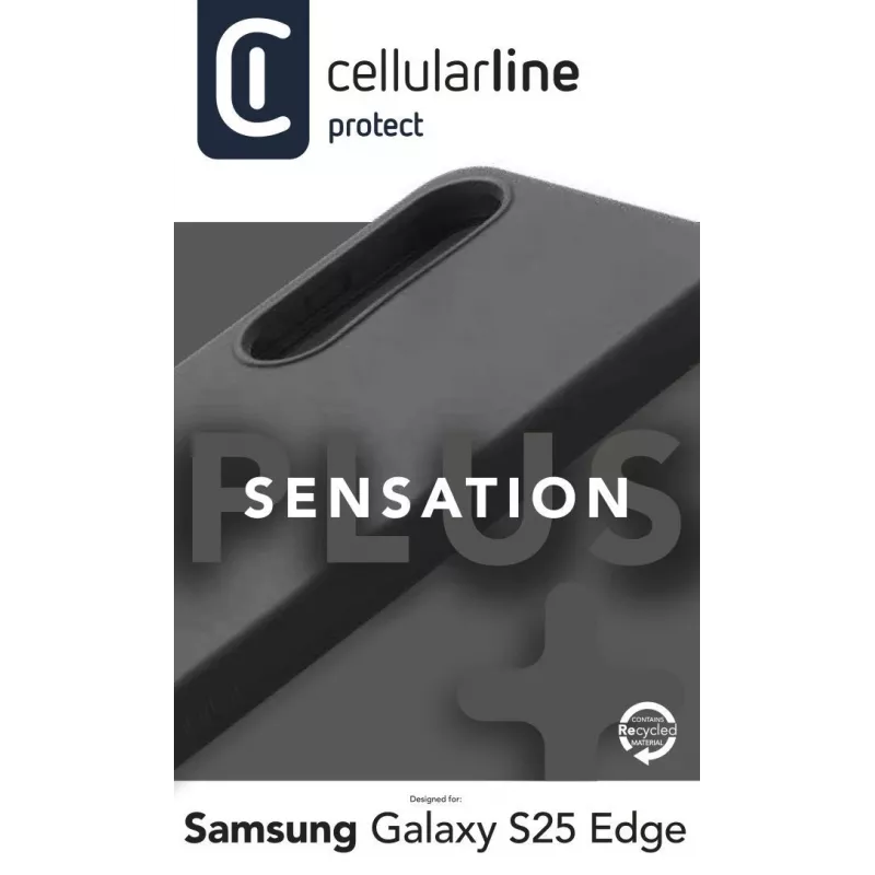 Cellularline Sensation+ - Galaxy S25 Edge Soft-Touch-Silikonhülle