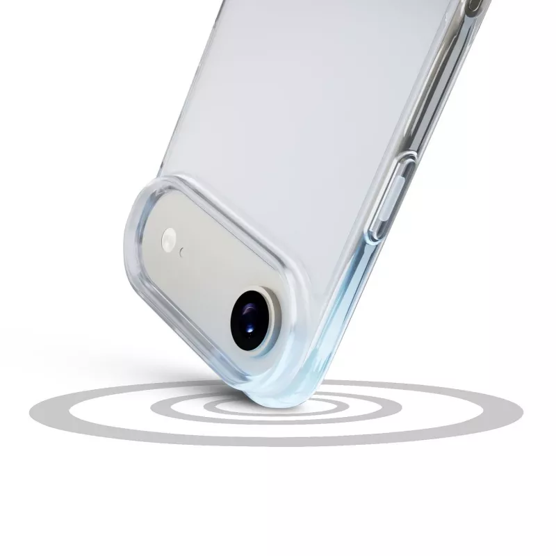 Cellularline Clear Protect - iPhone Air Hartschale mit Gummirändern