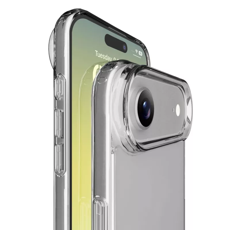 Cellularline Clear Protect - iPhone Air Hartschale mit Gummirändern