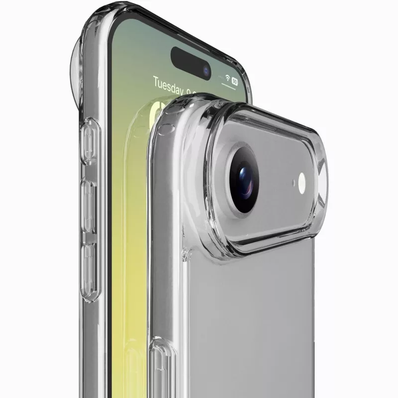 Cellularline Clear Protect - iPhone Air Hartschale mit Gummirändern