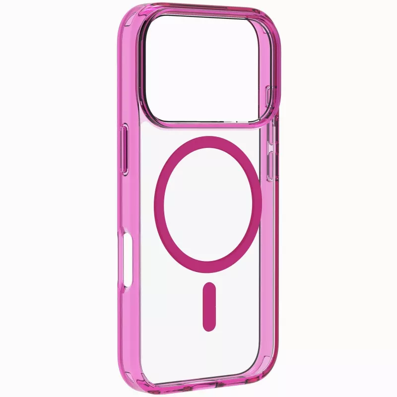 Cellularline Iconic Mag - iPhone 17 Pro Transparente Hülle mit farbigen Rändern, kompatibel mit dem MagSafe-Ökosystem