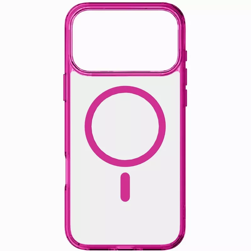 Cellularline Iconic Mag - iPhone 17 Pro Transparente Hülle mit farbigen Rändern, kompatibel mit dem MagSafe-Ökosystem