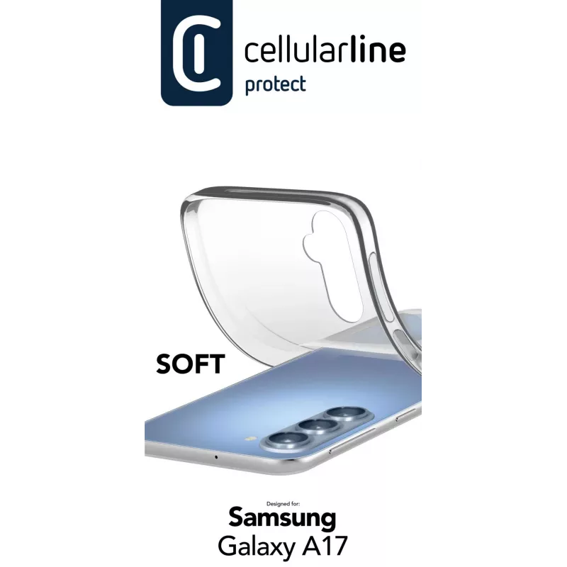 Cellularline Soft - Galaxy A17 Weiche Gummihülle, Cover, Samsung, Galaxy A17, 17 cm (6,7 inch), Transparent