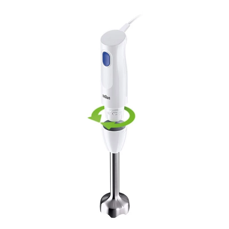 Braun MultiQuick 1 MQ10.202M WH 0,6 L Stabmixer 450 W Edelstahl, Weiß