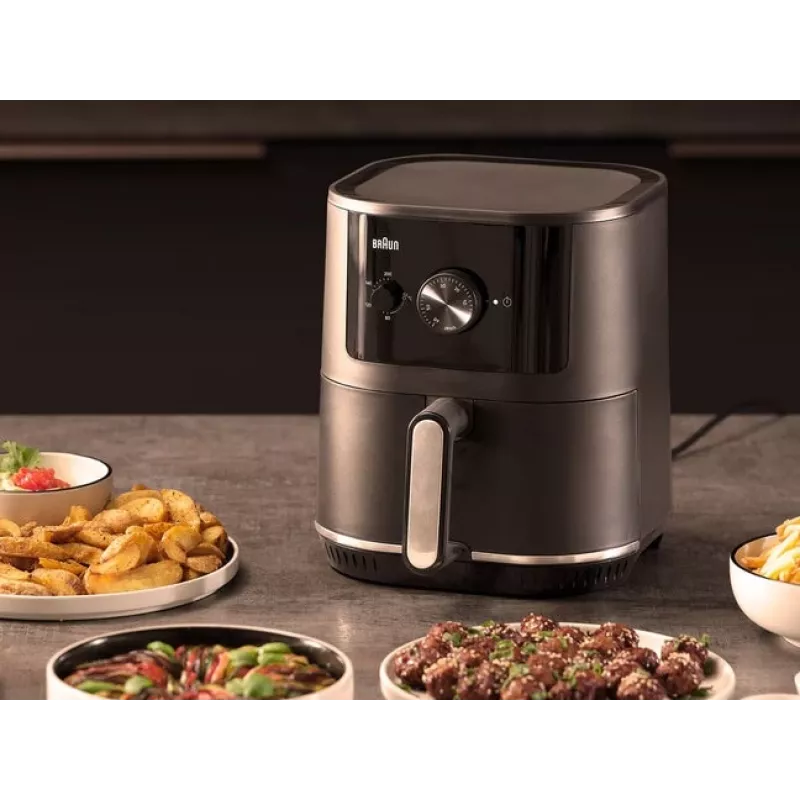 Braun Multi Fry 3 Single 4,3 l Standgerät 1500 W Heißluftfritteuse Schwarz